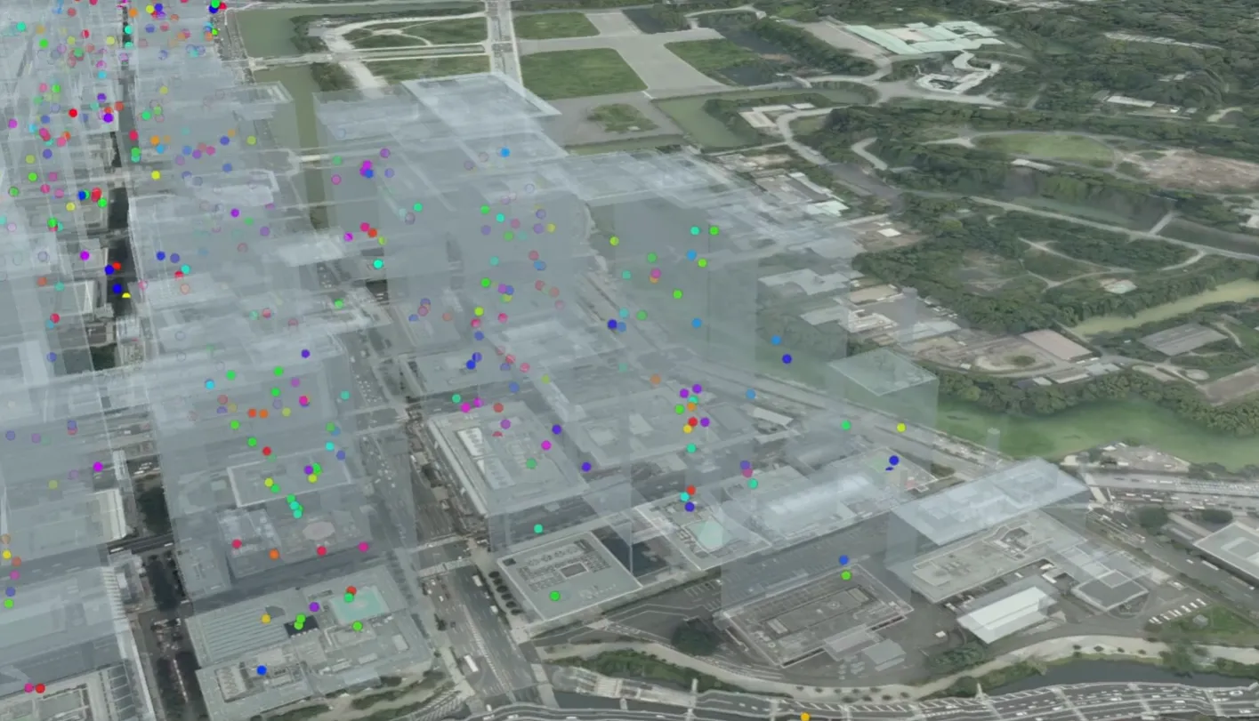 3D人流データビジュアライズ
